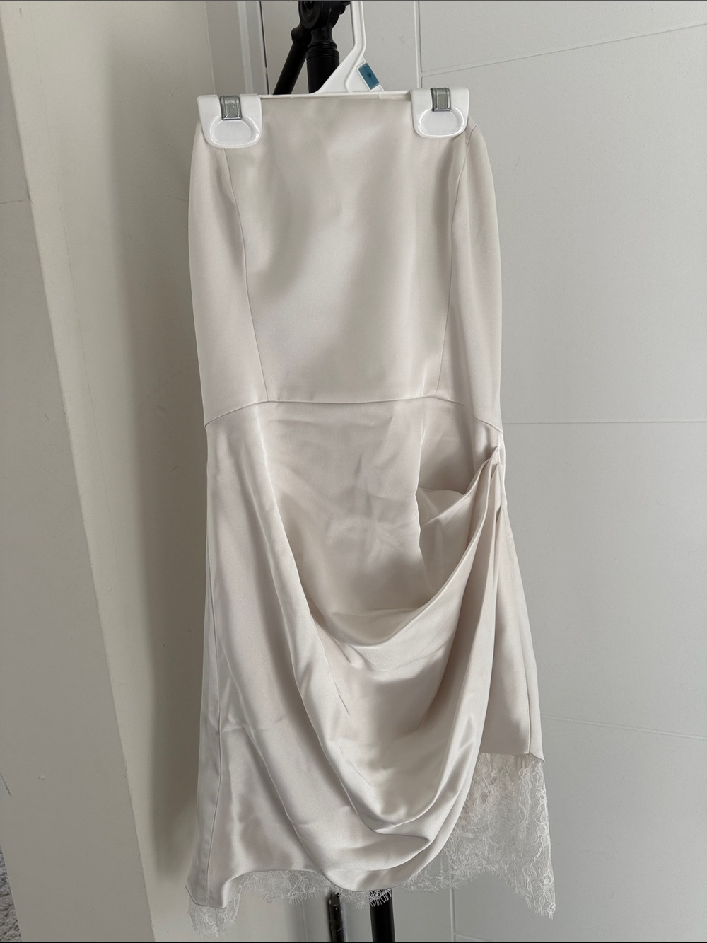 Aritzia white strapless mini dress